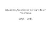 Situación Accidentes de transito en Nicaragua 2001 - 2011