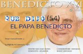 (54) EL PAPA BENEDICTO