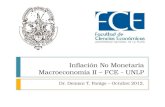 Inflación No Monetaria Macroeconomía II – FCE - UNLP