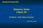 Sistema  Solar Clase  #5