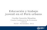 Educación y trabajo juvenil en el Perú urbano