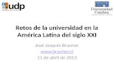 Retos de la universidad en la América Latina del siglo XXI