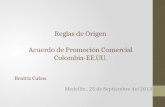 Reglas de Origen Acuerdo de Promoción Comercial Colombia-EE.UU.
