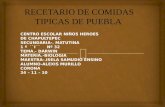 RECETARIO DE COMIDAS TIPICAS DE PUEBLA