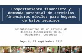 Descubrimientos de un estudio de diarios financieros en el Magdalena, Colombia