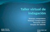 Taller virtual de indagación