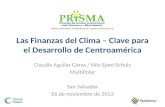 Las Finanzas del Clima – Clave para el Desarrollo de Centroamérica