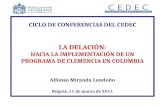 CICLO DE CONFERENCIAS DEL CEDEC