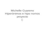 Michelle Guareno  Hiperónimos e hipo nomos  proyecto  (: