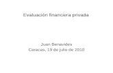 Evaluación financiera privada