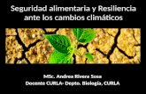 Seguridad alimentaria y  Resiliencia  ante los cambios climáticos
