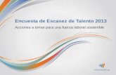 Encuesta  de  Escasez  de  Talento  2013