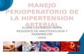 MANEJO PERIOPERATORIO DE LA HIPERTENSIÓN ARTERIAL
