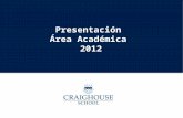 Presentación  Área Académica  2012