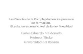 Carlos Eduardo Maldonado Profesor Titular Universidad del Rosario