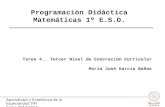 Programación Didáctica Matemáticas 1º E.S.O.
