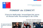 FONDEF de CONICYT Ciencia Aplicada: Investigación para el Desarrollo Tecnológico de  Chile