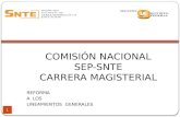 COMISIÓN NACIONAL SEP-SNTE CARRERA MAGISTERIAL