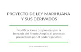 PROYECTO DE LEY MARIHUANA  Y SUS DERIVADOS