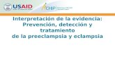 Interpretación de la evidencia: Prevención, detección y tratamiento de la preeclampsia y eclampsia
