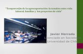 Javier Herrada Licenciado en Sociología Universidad de Chile