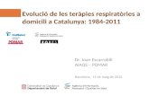Evolució de les  teràpies respiratòries  a  domicili  a Catalunya:  1984-2011