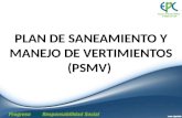 PLAN DE SANEAMIENTO Y MANEJO DE VERTIMIENTOS (PSMV)