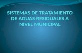 SISTEMAS DE TRATAMIENTO DE AGUAS RESIDUALES A NIVEL MUNICIPAL