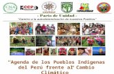 “Agenda de los Pueblos Indigenas del Perú frente al Cambio Climático”