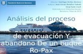 de evacuación  Y abandono De un buque Ro-Pax