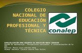 COLEGIO NACIONAL DE EDUCACIÓN PROFESIONAL Y TÉCNICA