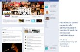 Facebook como espacio de comunicación institucional de emisoras radiofónicas TP 2012
