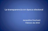 La transparencia en época electoral