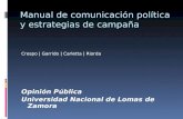 Manual de comunicación política y estrategias de campaña