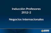 Inducción Profesores 2012-2 Negocios Internacionales