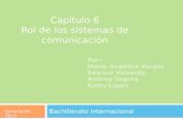 Capítulo 6 Rol de los sistemas de comunicación