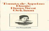 Tomás de Aquino - Dante - Duns Scot - Ockham
