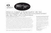 Marco Legal y Regulador de lasActividades de Autofinanciamientode las OSC en Colombia