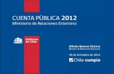 Cuenta Pública  2012
