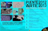Afiche Puente Arte 2012-2013 Biblioteca Central