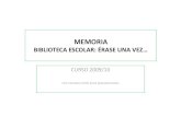 Memoria Biblioteca Curso 2009/10