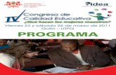 Programa IV Congreso Educativo IDEA
