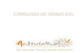 Catálogo de Servicos Actividad Consultoria