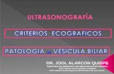 ECO. PATOLOGICA DE VIAS BILIARES. DR. JOOL - MAYO 2013