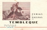 Ferias y Fiestas en Tembleque 1965