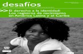 Desafíos 13: El derecho a la identidad: Los registros de nacimiento en América Latina y el Caribe
