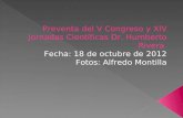 Preventa del V Congreso y XIV Jornadas Científicas Dr. Humberto Rivera