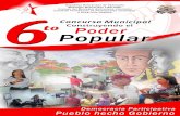 Diptico del 6to Concurso Municipal  Construyendo el Poder Popular