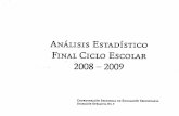 Estadística Ciclo Escolar 2008-2009