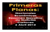 Primeras Planas Nacionales y Cartones 7 Abril 2012
